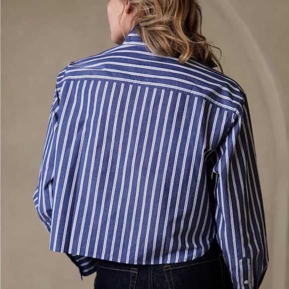 Banana Republic Boxy Cropped Shirt - Picture 3 of 6